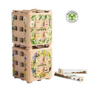 LUSH&DEW SeedStack Starter Pair - 38 Curated Varieties of Vegetable & Herb Seeds