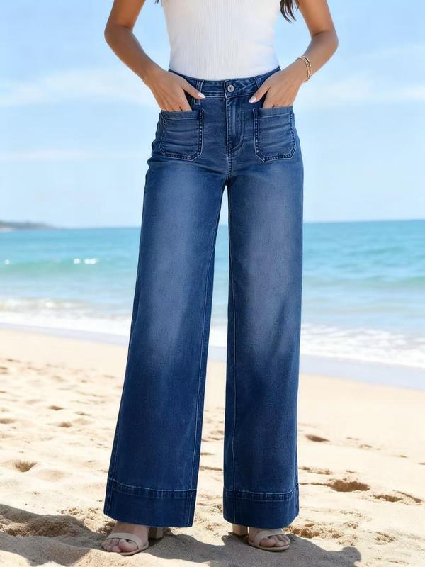 Women's Wide Leg Jeans High Waist Baggy Jean Loose Boyfriend Jeans Denim Pants Wide Leg High Waisted Boyfriend Jeans