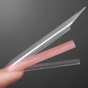 YOKEFELLOW Original Sandwich Nails Dual Forms W556 Long Square 240Pcs Nail Mold for Quick Nails Extension, No Paper Forms Needed, 15 Sizes Plastic Form, Salon Nail Art Tools