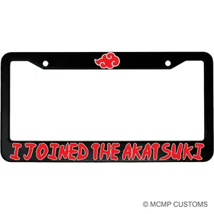 I Joined The Akatsuki Anime Aluminum Car License Plate Frame, Car Accessories