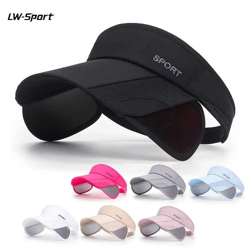 Women's UPF 50+ UV Protection Sun Visor Hat | SunSafeTok GolfTok TennisTok Adjustable Retractable Wide Brim Breathable Sport Cap | for Golf Tennis Beach Running Hiking Summer Outdoor Sports