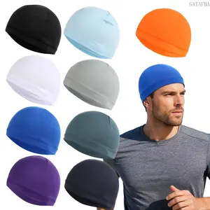 9-Pack Unisex Cycling Skull Caps, Cooling Sweat Absorbent Breathable Helmet Liners, Lightweight Sports Headwear for Bike Riding & Outdoor Activities