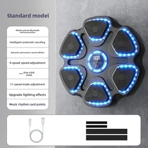 Smart Music Electronic Punching Bag Wall Target Home Boxing Trainer with Music for Kids Adults Fitness Training Punching Machine Equipment