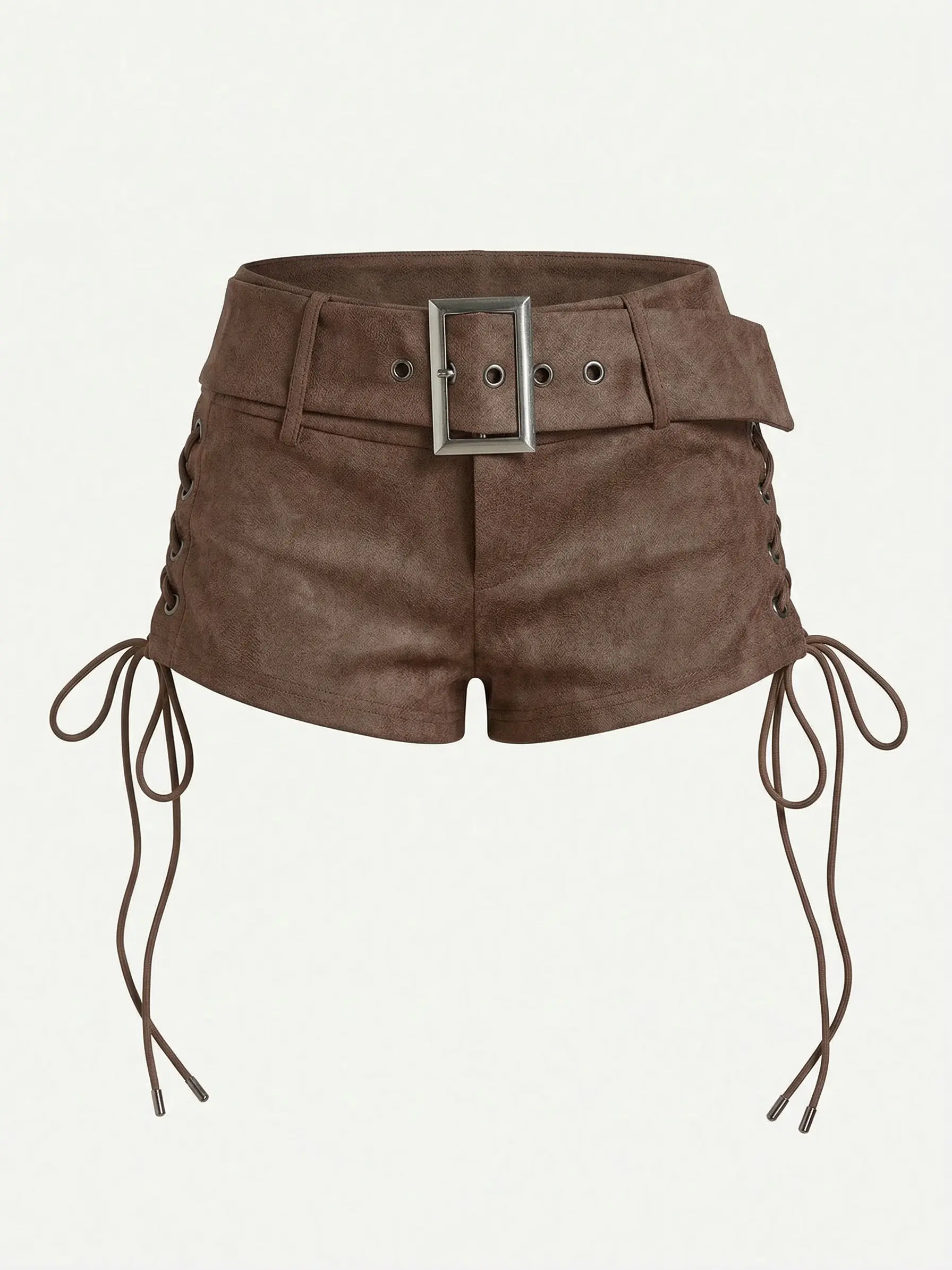 Women's Shorts Drawstring Grommet Eyelet Going Out Western Outfits Country Concerts Outfits