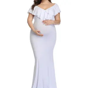 ALLITA Maternity Photography Chiffon Mop Dress