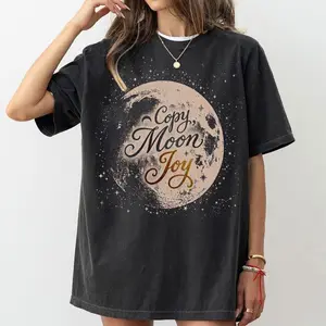 Copy Moon Joy Artemis II Shirt, Lunar Mission Graphic Tee, Science Nerd Space Shirt, Trending Moon Design Tee, Humanity Returns to the Moon Gift