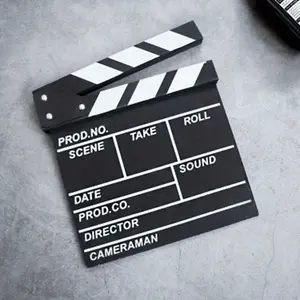 1pc Movie Film Clap Board, Clapper Board Wooden Film Movie Clapboard Accessory-- Creative Desktop Ornament, Photo Prop, Room, Home, Holiday, Festival, And Sense Decor For Indoor And Outdoor Use
