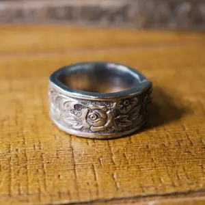 Sanguine Rose | Spoon Ring (limited collection) Handmade Jewelry