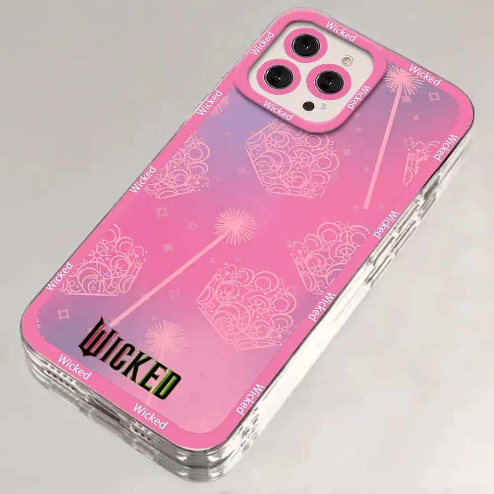 W-Wicked Part One Movie G-Glinda Phone Case For iPhone 17 Air 16 15 14 13 12 11 Pro Max Plus Shockproof Soft Clear Back Cover Coque