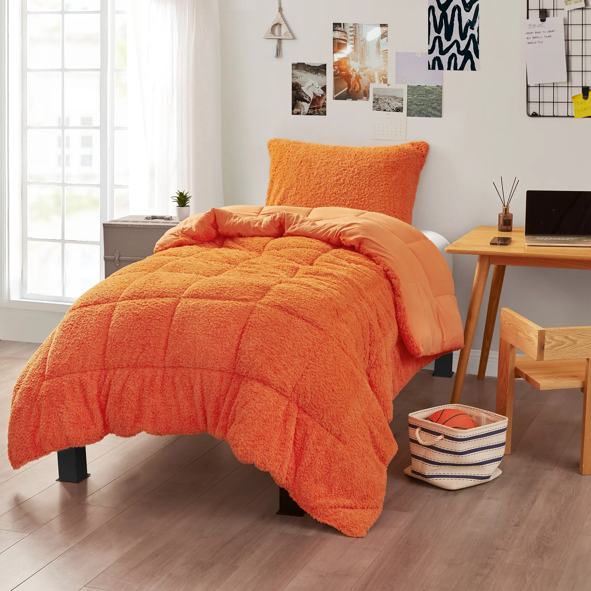 Dreamsicle Creamsicle - Coma Inducer Twin XL Comforter - Orange Peel