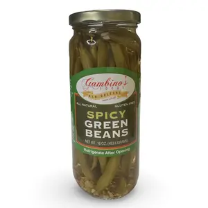 Gambino's New Orleans Spicy Pickled Green Beans, 16 Fl Oz