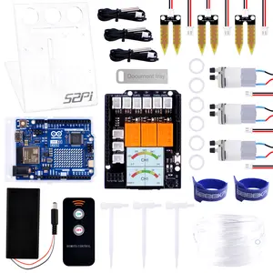 52Pi Plant Watering Kit with Arduino UNO R4 WiFi，Automatic Irrigation DIY Kit Self Watering System，Water Pump + 2M Vinyl Tubing for Garden Plant Flower Herb Potted