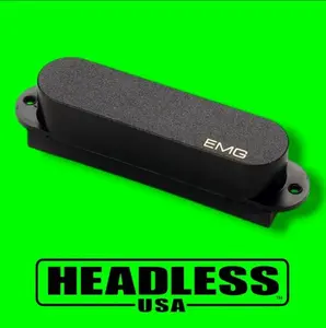 EMG SA Guitar Single Coil Pickup - Original Gold Logo, Vintage Tone, Active Electronics