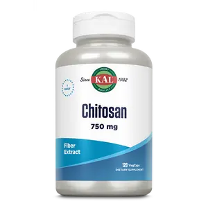 Chitosan VegCaps 750 mg - Fiber Extract for Dietary Supplementation - 120 Capsules - Source: KAL Since 1932 Springtok Healthcare Fitness Edible Vitamin Bathroom