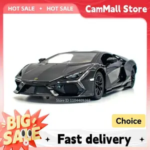 1:24 Scale Lambor LP770 Revuelto Sports Car Model Toy Alloy Diecast Sound Light Supercar Vehicles Models Boys Birthday Gifts