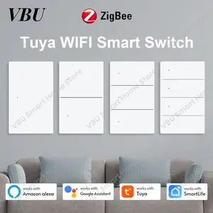 Zigbee Smart Light Switch Works with Alexa, Google Asstiant,App & Voice Control,Scheduling & Away Mode, AC100-240V ~ 50/60Hz,Neutral Wire Required,2.4 GHz Wi-Fi,Need zigbee Hub