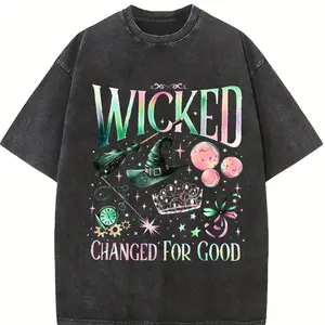 Wicked 2 Sided Shirt, Wizard Movie Fan Shirt, Wicked Changed For Good TShirt, Wicked The Musical Double Sided Tee