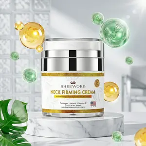 Neck Firming Cream for Women and Men, Neck Tightening Cream Improves Sagging, Skin Tightening and Smooth of Fine Lines
