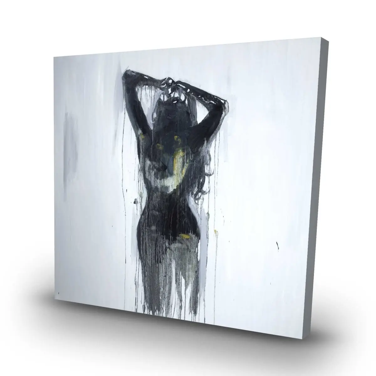 212 MAIN Artistic Minimalist Female Silhouette Wall Art - 32x32 in. High-Def Figurative Print, Girly Home Decor, Thoughtful Gift for Room Decoration