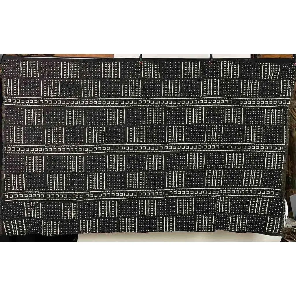 Contemporary Batik Mudcloth Mali African Textile | 60" x 41"