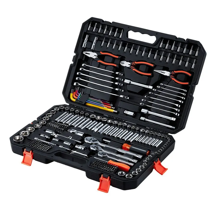 Mechanics Tool Set, 314-Piece Mechanic Tool Kit, 1/4 in, 3/8 in, and 1/ ...