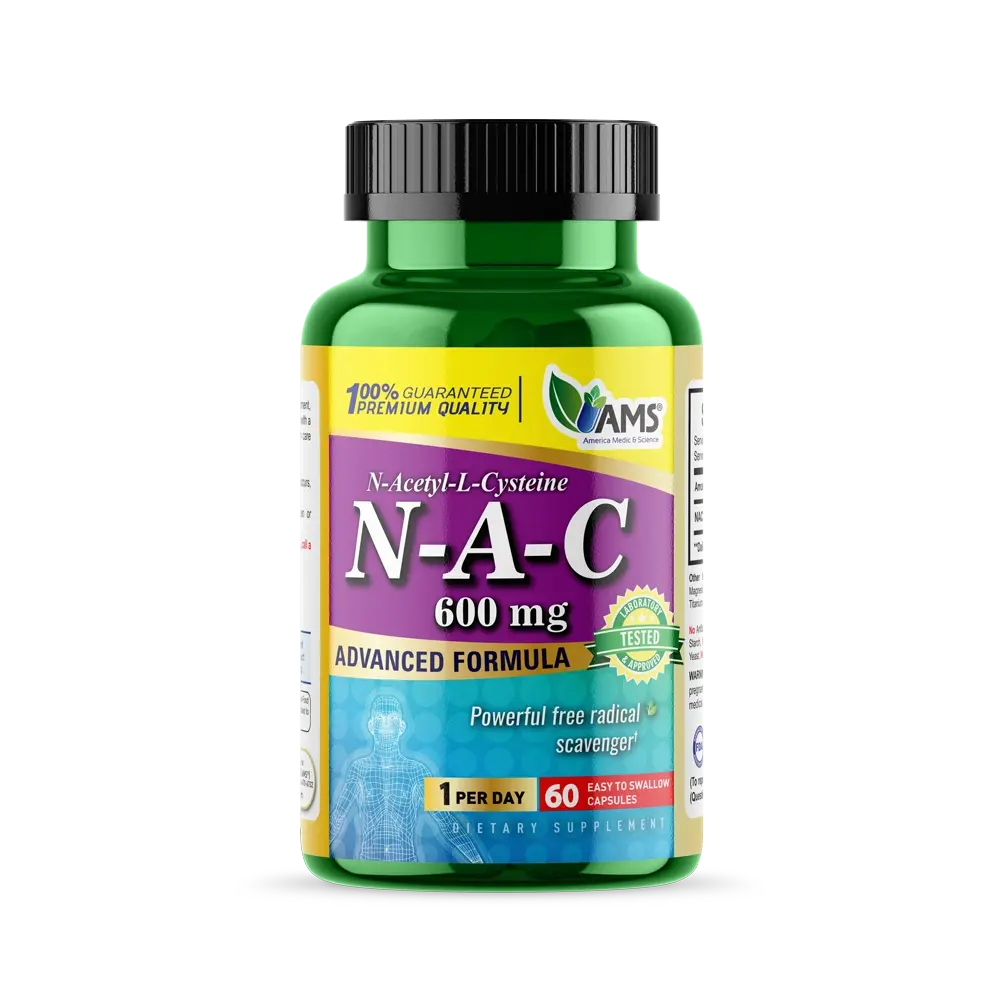 NAC 600mg (60 Capsules) | N-Acetyl-Cysteine