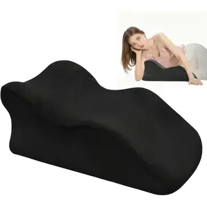 Reading Wedge Pillow for Bed, Contour Memory  Prone Pillow for Lying, Leaning and Prone, Bed Rest Pillow with Removable Cover, Support Pillow for Couple