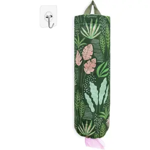 Plastic Bag Holder,  Grocery Bag Organizer, Wall Mount, 1 Pack, Seaweed