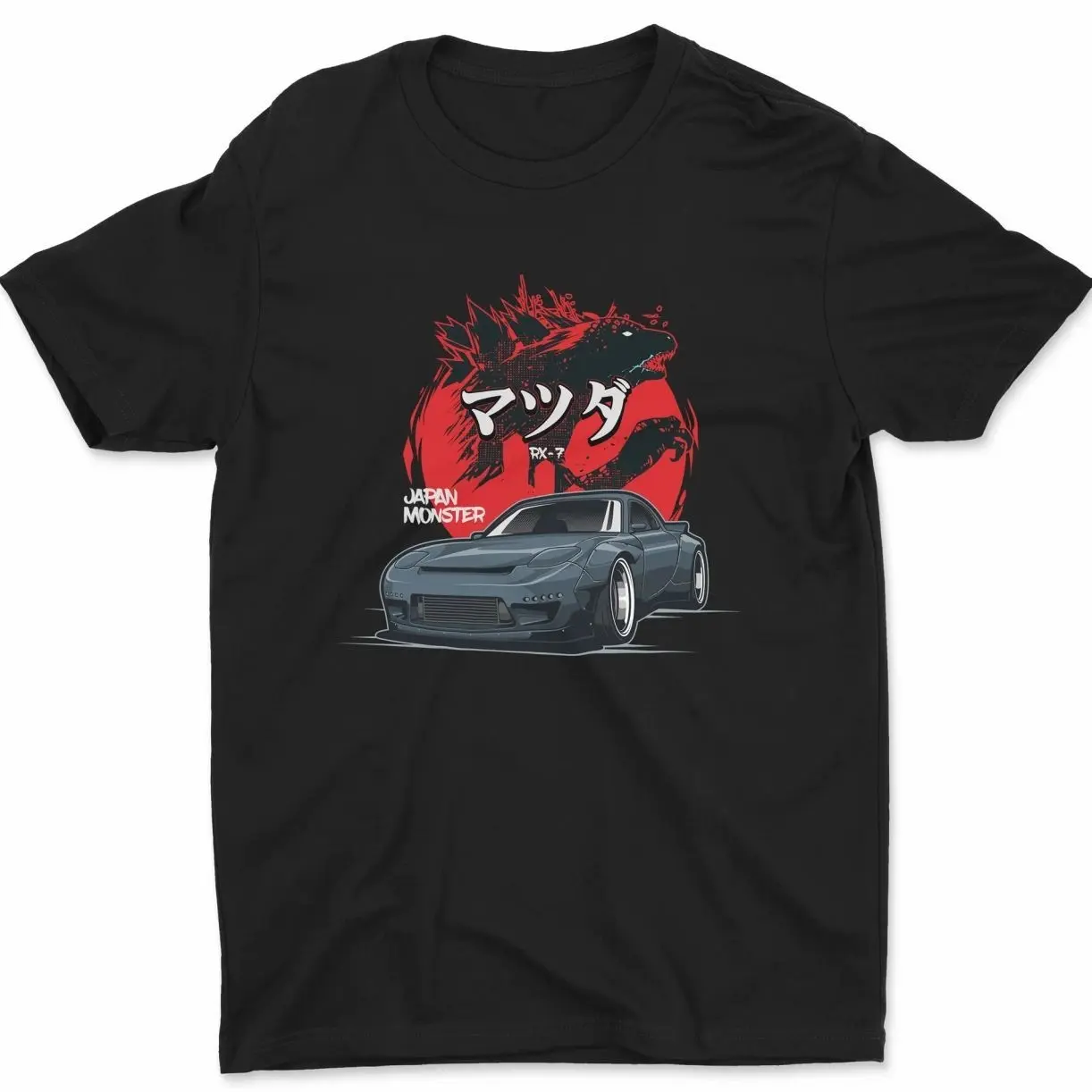 Mazda RX-7 Japan Monster T-Shirt Cotton Streetwear Tee for Car Enthusiasts