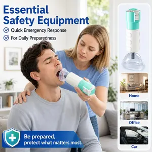 Heimlich Anti-Choking Emergency Device,Choking Rescue Device,Choking Rescue Device Tool with Stable Negative Pressure,One-Button Automatic Operation,Quick Airway Obstruction Removal in Seconds,Non-invasive, Essential Safety Equipment for Family Office Car