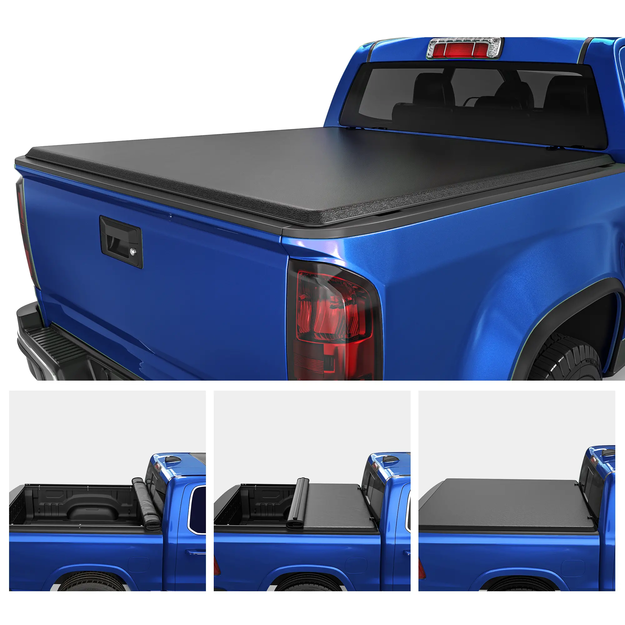 5.2ft Bed Soft Roll-Up Tonneau Cover Fits for 2015-2026 Chevrolet Colorado GMC Canyon, Full Protection with Durable Double-Layer PVC