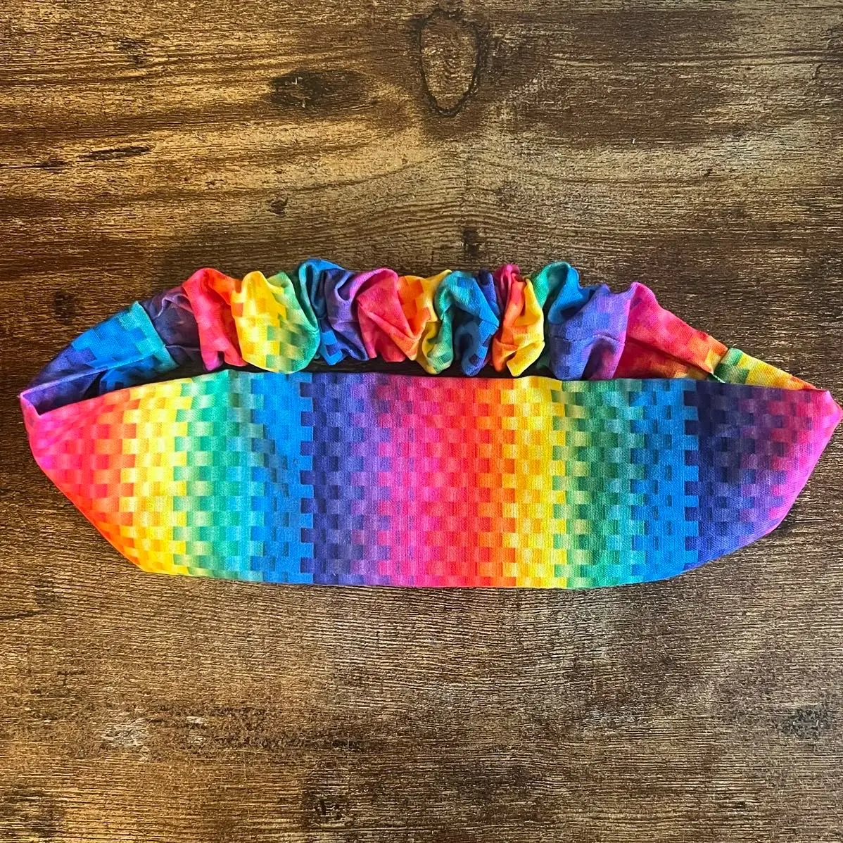 Gradient Striped Rainbow Fabric Headband