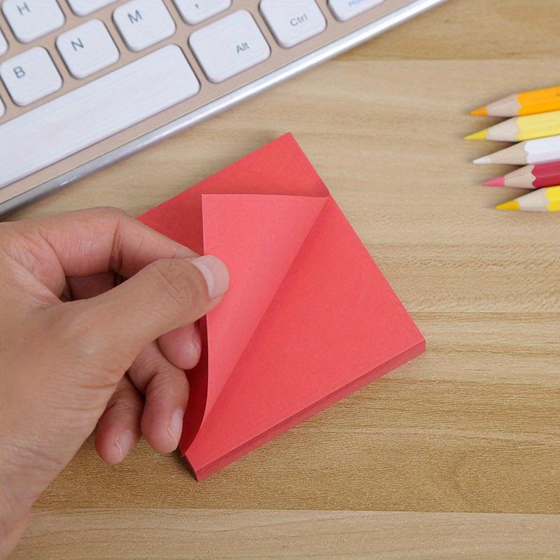300pcs Vibrant Fluorescent Sticky Note Set: Assorted Colors Perfect for Students & Office Supplies, Cute Pads for Colorful Notebook Organization