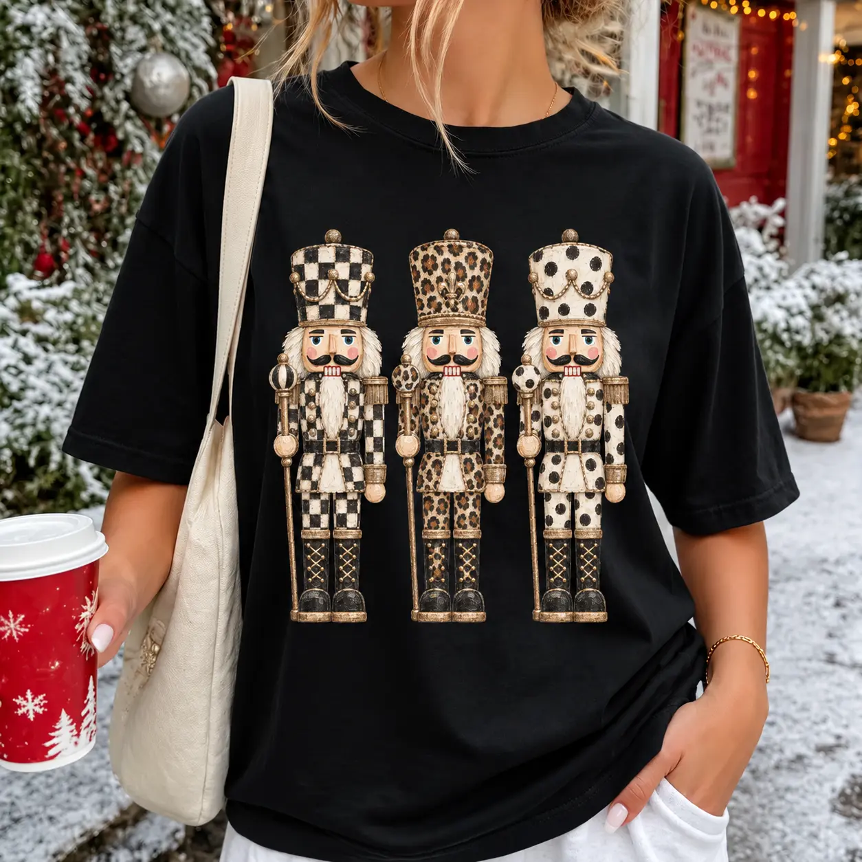 Mackenzie Nutcrackers Shirt  Trendy Women's Holiday Tshirt, A Gift for Her