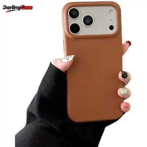 DarlingCase Lychee Texture iPhone 17 Pro Max Case, Compatible with iPhone 11 12 13 14 15 16 17 Series (Pro / Pro Max / Plus), Solid Color Soft Protective Cover with Skin-Friendly Feel – Clean, Low-Key Luxe, Ready to Go