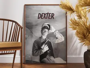 Dexter Poster, Tv Series Poster, Gift Idea, Retro Poster, Minimalist Art, Vintage Poster, Wall Decor, Movie Art, Film Print,