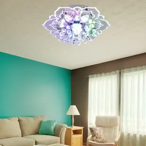 LED Corridor Light, Crystal Ceiling Lamp, Round Modern Recessed Lighting, Simple Contemporary Hallway Fixture, Living Room Downlight