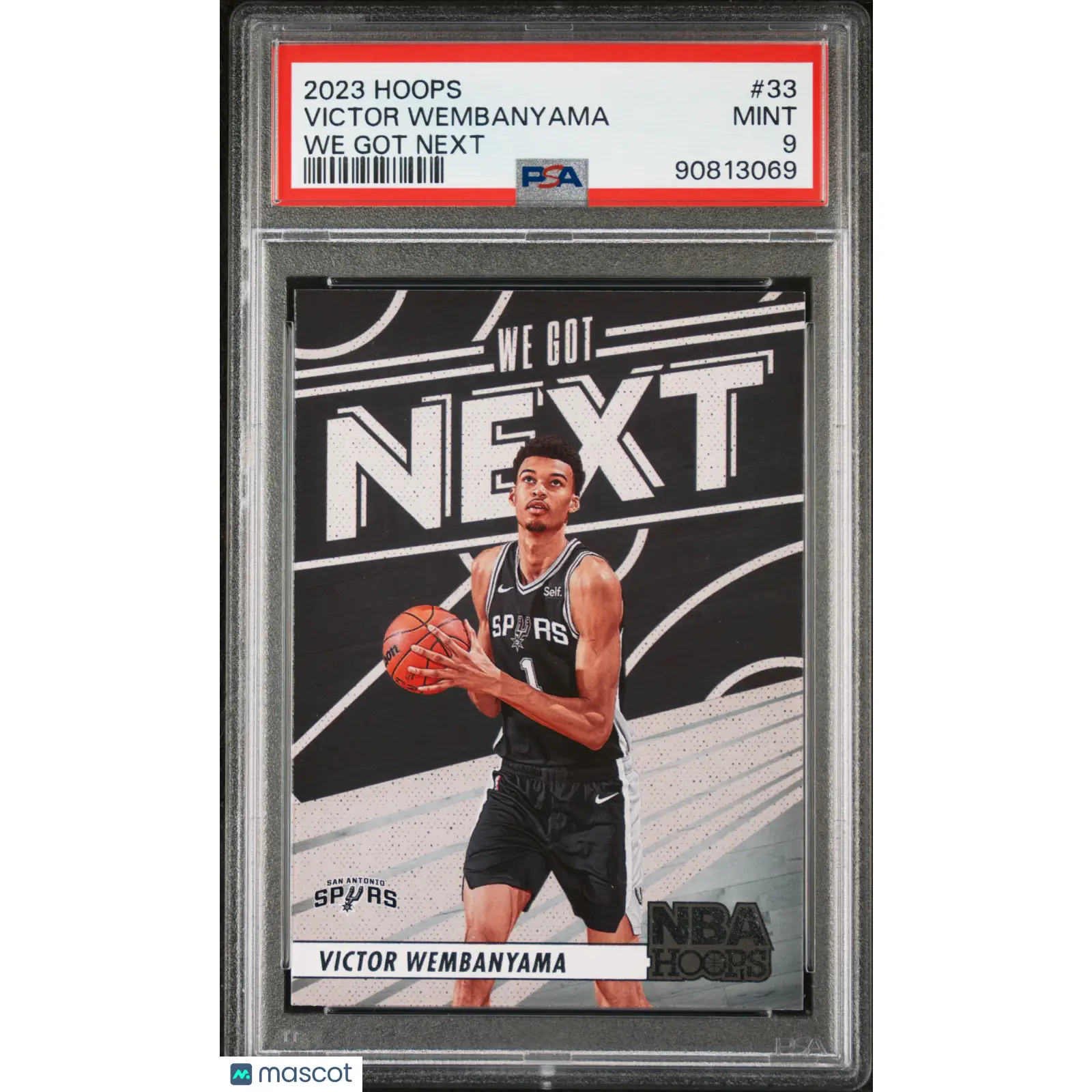 Victor Wembanyama PSA 2023 Panini NBA Hoops We Got Next #33 9