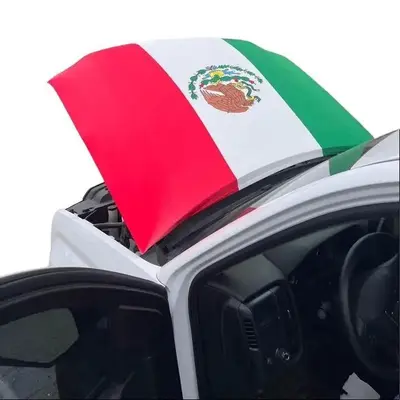 Mexican Flag Rear Window Perf Graphic Decal For Truck SUV Car - Bandera De Mexico