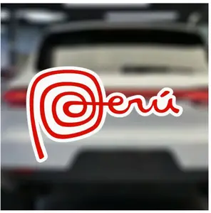 Peru-Inspired Vinyl Decal Sticker Matte Finish Waterproof Durable for Cars Motorcycles Laptops Easy Apply Single Use Vehicle Exterior Decoration Self-Adhesive Mounting Unique Flair