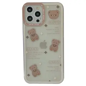 Chocolate Bear Art Transparent Phone Case