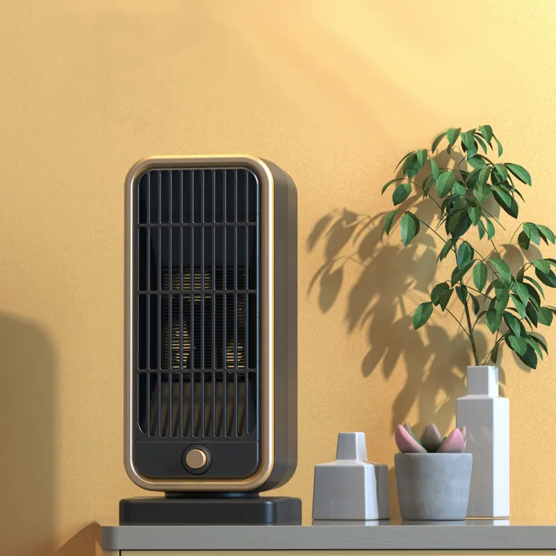 500W Portable Fan Heater with Tip-over Protection, Heating Equipment, Portable & Safe for Bedroom, Living Room and Office, Keep Warm