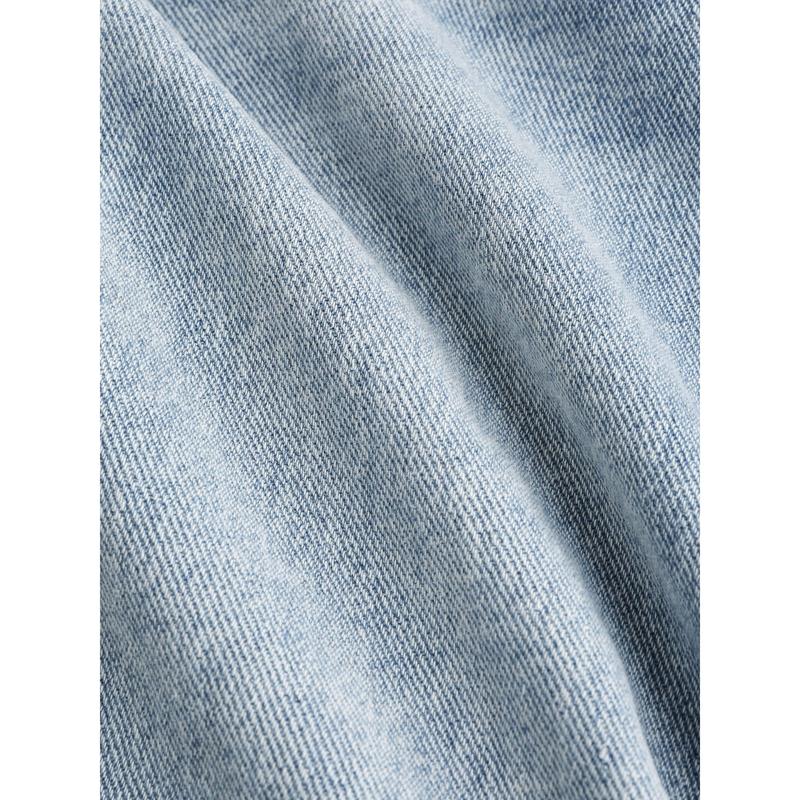 Cider [size XXS Petite-XL Petite] Petite High Waist Ripped Straight Leg Jeans