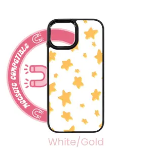 abbyrose Marshmallow Stars iPhone Case with magnet