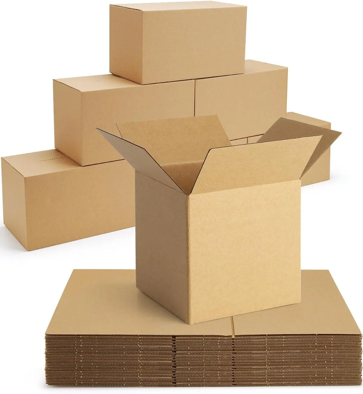 40 Pack Small Shipping Boxes 6x6x6 Corrugated Cardboard Boxes for Packaging Small Business Brown Boxes Mailers