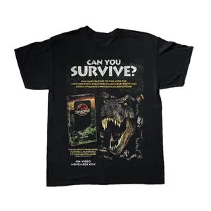 The Lost World Jurassic Park Promo Black T-Shirt Unisex Shirt, Funny shirt, Graphic Unisex Tee, All Color All size
