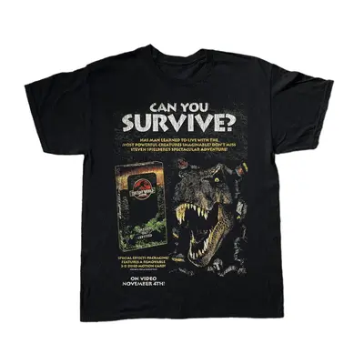 Jurassic World Men's T-Shirt - T-Rex Camo Logo Short Sleeve Tee, Dinosaur Fan Shirt For Adults