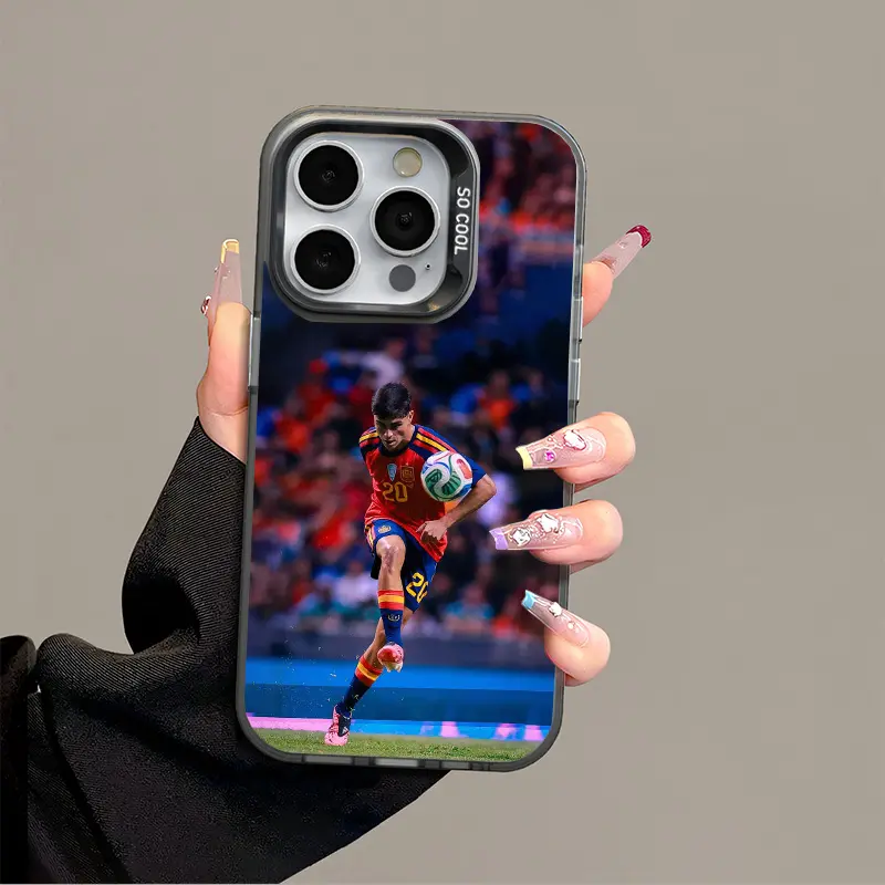 IPhone 17 Promax Pedri Phone Case Anti Drop Protective Case for Iphone 16 15 14 13 12 11 SAMSUNG S26 S25 24 23 22 Plus Acrylic Durable Case With Anti Collision