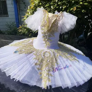 Children Professional Ballet Tutu For Kids Girls Swan Lake Ballet Dance Clothes Pancake Tutu Costume Ballerina Skating Dress