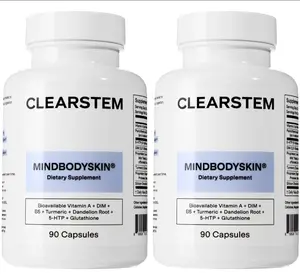 Daily Wellness Vitamin & Herbal Supplement Capsules, 2 Bottles (180 Count)